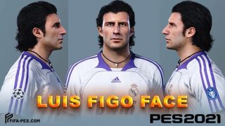 Luis Figo Face with Neackles
