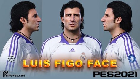 Luis Figo Face with Neackles